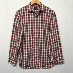 J Crew Men Long Sleeve Button Shirt Top Size Large Wrinkle Free Stretch B324 -16